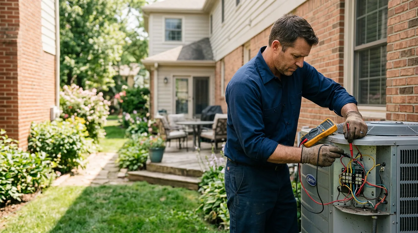 HVAC technician working near Gore Springs, MS